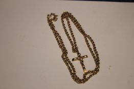 A 9CT CRUCIFIX