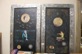 TWO MODERN FRAMED PRINTS