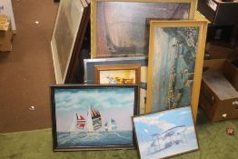 A QUANTITY OF ASSORTED PICTURES AND PRINTS