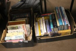 THREE TRAYS OF MAINLY MILITARY INTEREST BOOKS (TRAY NOT INCLUDED)