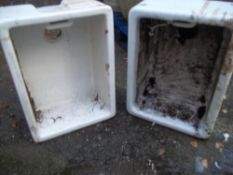 TWO BELFAST SINKS