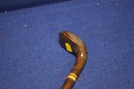 ANTIQUE GOLF CLUB SUNDAY WALKING STICK