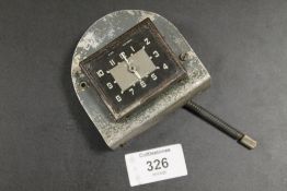 A VINTAGE JAEGER CAR CLOCK