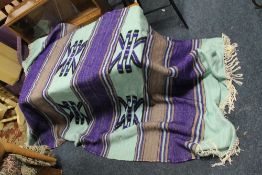A VINTAGE AFRICAN THROW 'HANDMADE IN BOTSWANA'