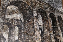 A COLLECTION OF SIX ABSTRACT PAINTINGS TO INCLUDE OILS