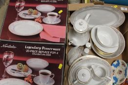 A QUANTITY OF NORITAKE LEGENDARY PATTERN TEA AND DINNERWARE ETC