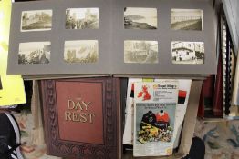 A LARGE COLLECTION OF ASSORTED EPHEMERA TO INCLUDE MAPS RAILWAY HANDBOOKS, VINTAGE PHOTOGRAPHS ETC