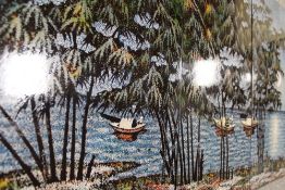 TWO BOXES OF ASSORTED AFRICAN ART WORK, ROLLED POSTERS, MAPS ETC