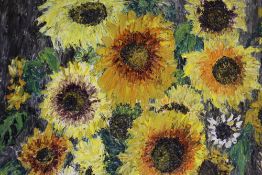 A COLLECTION OF ASSORTED OILS TO INCLUDE FLORAL STILL LIFE EXAMPLES, PORTRAIT OF A MAN