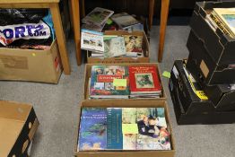 FOUR LARGE TRAYS OF HARDBACK BOOKS ON ART