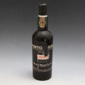 1 BOTTLE OF PORTO KROHN 1958 PORT - IN NECK