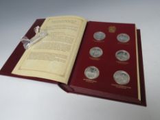 THE CHURCHILL CENTENARY TRUST STERLING SILVER PROOF EDITION COIN SET CONSISTING OF 24 COINS BY