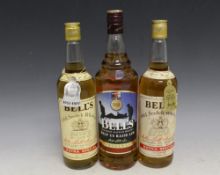 3 BOTTLES OF BELL'S SCOTCH WHISKY, to include a 1 litre 'Help For Heros' example and another