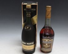 1 BOTTLE OF REMY MARTIN VSOP FINE CHAMPAGNE COGNAC IN ORIGINAL BOX, together with 1 bottle of