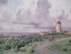 ISAAC COOKE (1846-1922). 'The Old Wallasey Windmill, Cheshire', see verso, signed lower left,