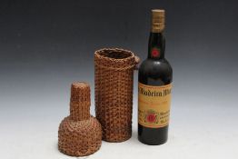 1 BOTTLE OF MALMSEY SOLERA 1920 OLD MADEIRA WINE BY H M BORGES IN NOVELTY WICKER HOLDER