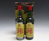 2 VINTAGE BOTTLES OF J&B WHISKY IN ORIGINAL BOXES