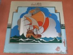 A 20TH CENTURY ADVERTISING COLOURED MIRROR GLASS, for 'Samuel Albiston, Zoar Street,