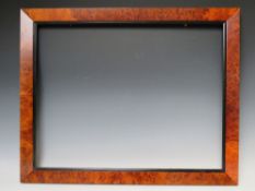 A LATE 20TH CENTURY MAPLE FRAME, frame W 5 cm, rebate 57 x 66 cm