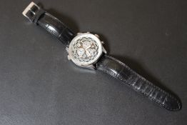 A CITIZEN ECO-DRIVE WR100 CHRONOGRAPH WRIST WATCH, Dia 4.5 cmCondition Report:currently ticking -