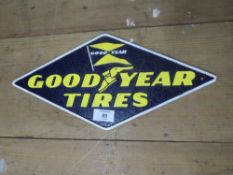 ***A DIAMOND SHAPED GOODYEAR TYRES PLAQUE**