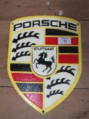 ***A PORSCHE WALL PLAQUE**