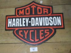 ***A HARLEY DAVIDSON MOTORCYCLE PLAQUE**