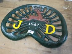 ***A CAST METAL JOHN DEERE TRACTOR SEAT**