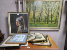 A QUANTITY OF ASSORTED PICTURES AND PRINTS TO INCLUDE LE BLOND & Co EXAMPLES