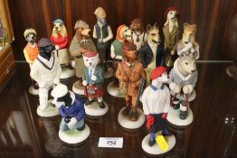 A COLLECTION OF FIFTEEN ROBERT HARROP COUNTRY COMPANIONS DOG FIGURES