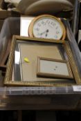 A TRAY OF ASSORTED PICTURE FRAMES ETC