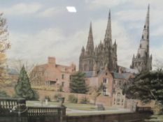 A SELECTION OF FRAMED AND GLAZED PICTURES AND PRINTS TO INCLUDE A STILL LIFE WATERCOLOUR OF