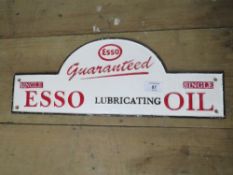 ***A DOMED ESSO PLAQUE**