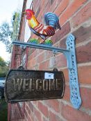 ***A COCKEREL WELCOME SIGN**