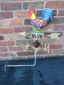 ***A WALL MOUNTED COCKEREL WEATHER VANE**