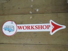 ***A VW WORKSHOP ARROW SIGN**