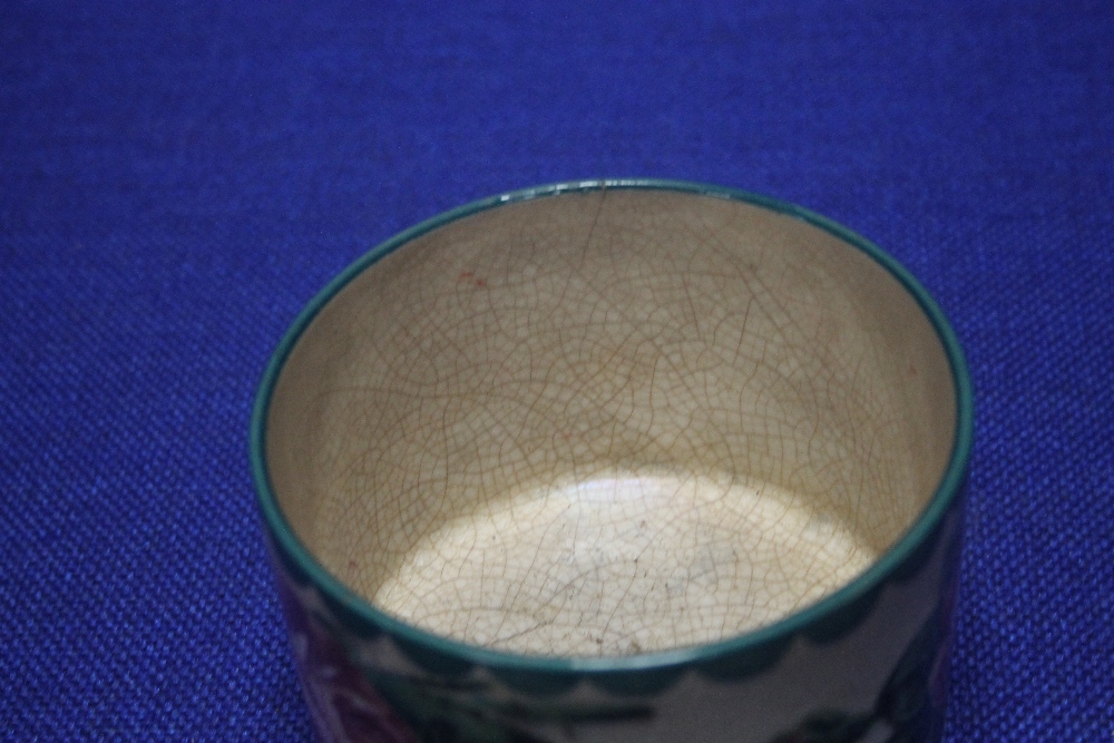 A WEMYS POTTERY CABBAGE ROSE BISCUIT JAR - Image 3 of 4