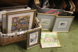 A QUANTITY OF ASSORTED PICTURES AND PRINTS