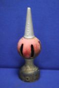 A CAST IRON RAILWAY SIGNAL FINIAL