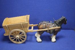 A HORSE AND CART FIGURE