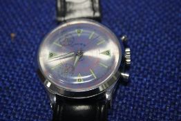 A VINTAGE CIMIER SPORT CHRONOGRAPH WRIST WATCH