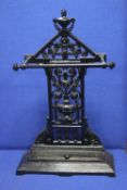 A CAST IRON STICK STAND (POSSIBLY COALBROOKDALE )