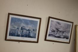 TWO FRAMED AND GLAZED LIMITED EDITION KENNETH MCDONOGH TITLED 
