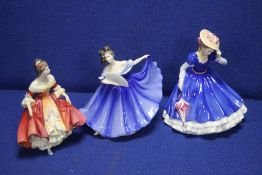 THREE ROYAL DOULTON FIGURINES 