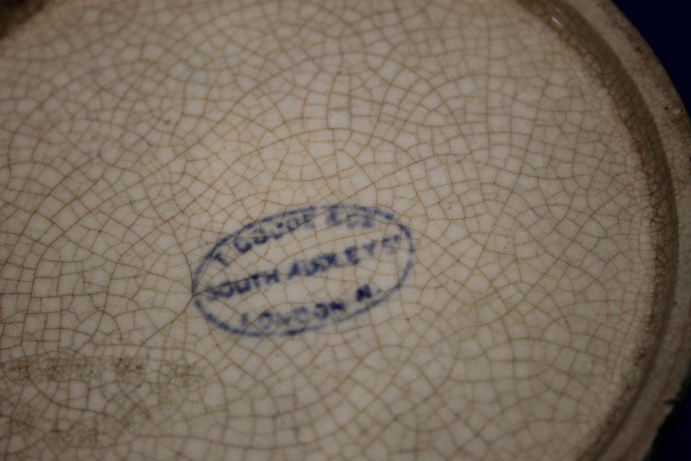 A WEMYS POTTERY CABBAGE ROSE BISCUIT JAR - Image 4 of 4