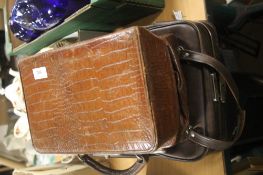 TWO VINTAGE LEATHER BAGS