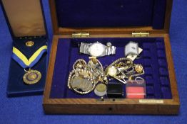 A CASE OF ASSORTED COSTUME JEWELLERY