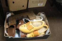 A QUANTITY OF MOSTLY WOODEN CLOGS