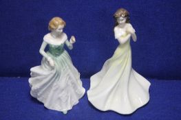 TWO ROYAL DOULTON FIGURINES KATHRYN AND GRACE