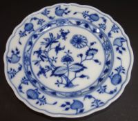 Zwiebelmuster Teller "Meissen", 2.Wahl, Knaufschwerter, D-22 cm